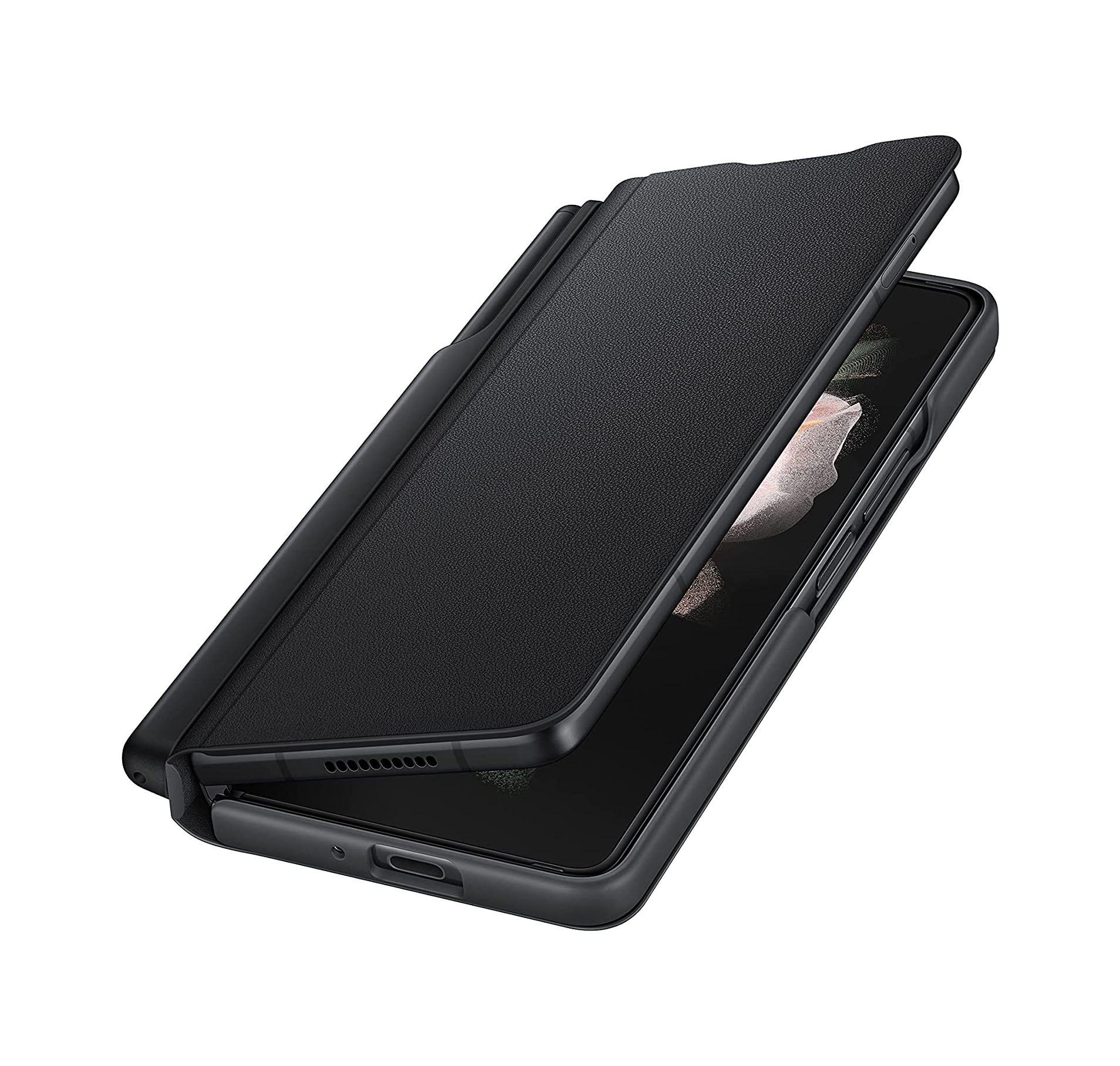 Samsung Galaxy Z Fold 3 Phone Case With S Pen Black - Live Stores