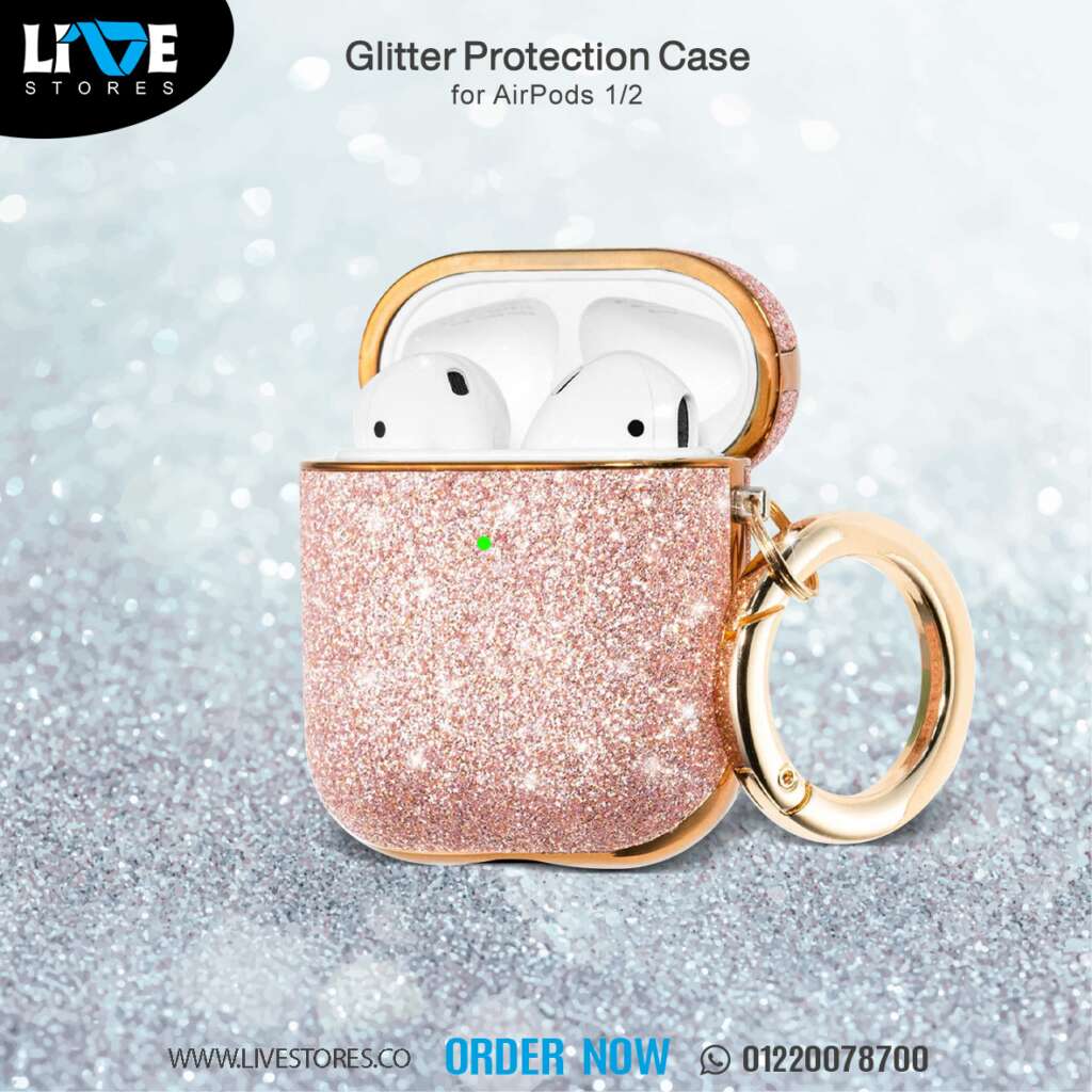 Glitter-protection-case-for-AirPods-2-Rose-Gold-LiveStores