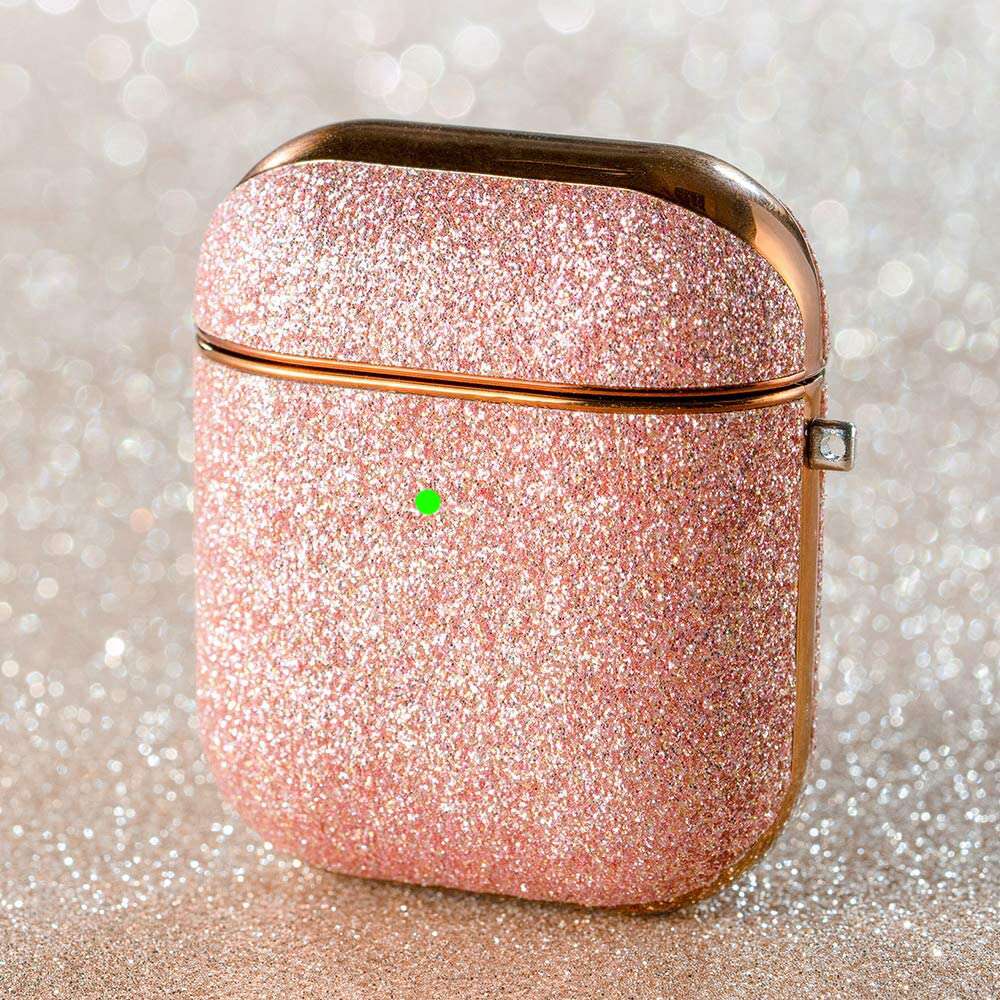 Glitter-protection-case-for-AirPods-2-Rose-Gold-LiveStores