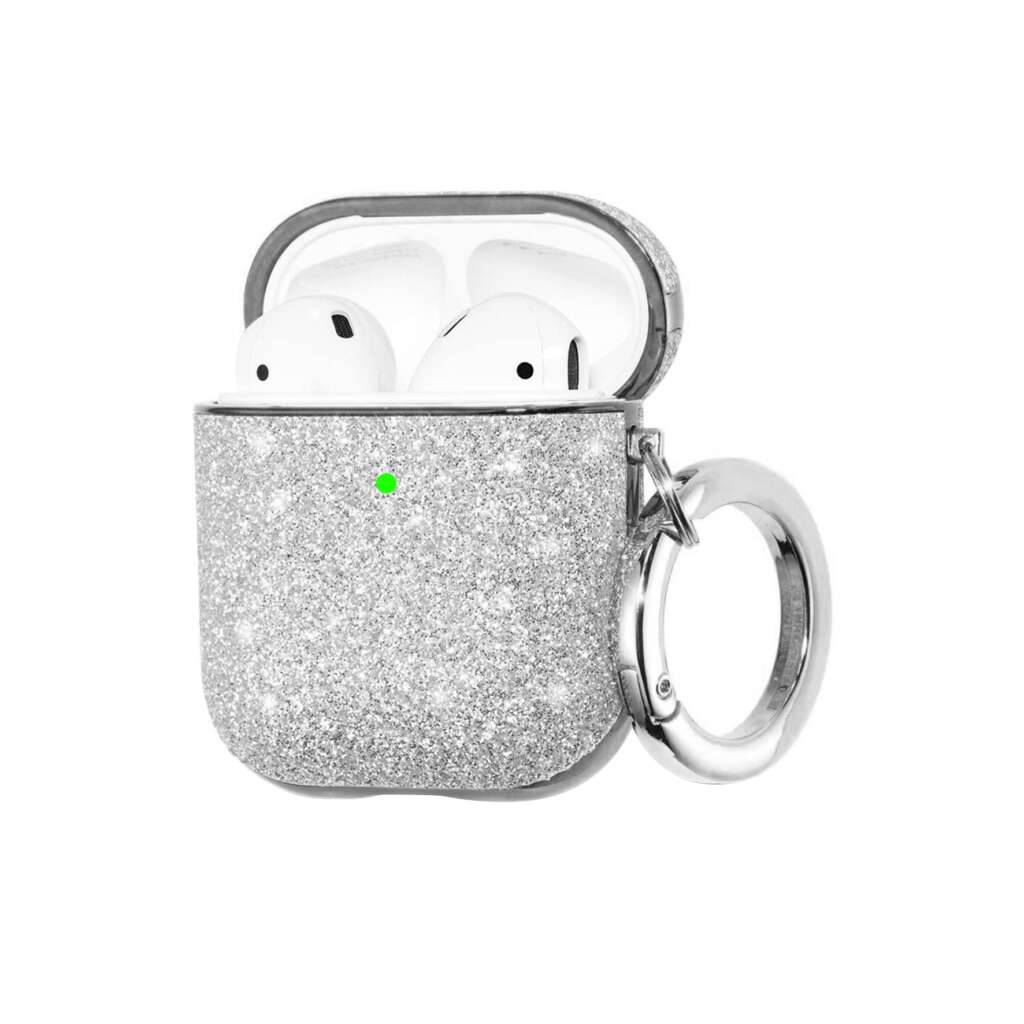 Glitter-protection-case-for-AirPods-2-Silver-LiveStores