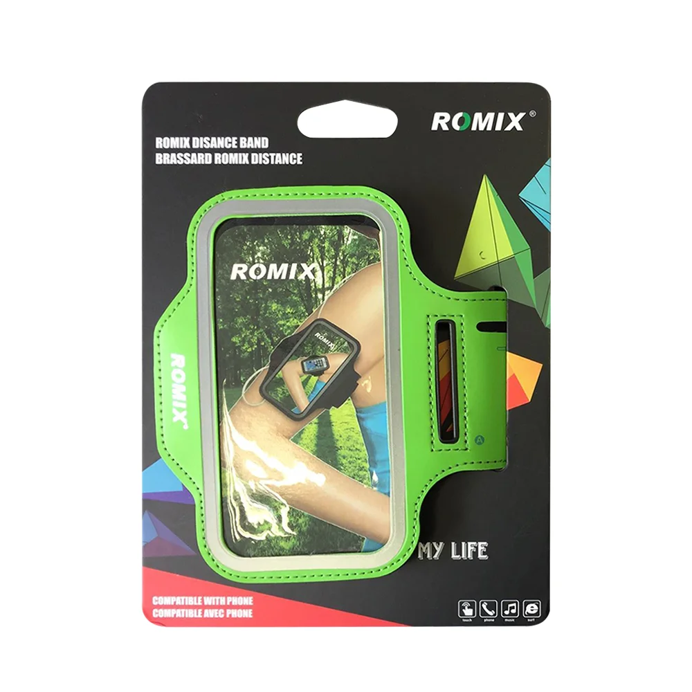 Brassard Sportif, Baseus [Flexible Wristband] [LMBD-A06] Sport Armband pour  portable 5.0 pouces Max [Black/Green] - Noir/Vert