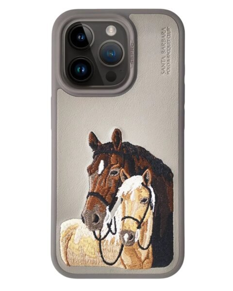 Santa Barbara Isidor Series Polo Leather Case iPhone 16 pro Max - Gray