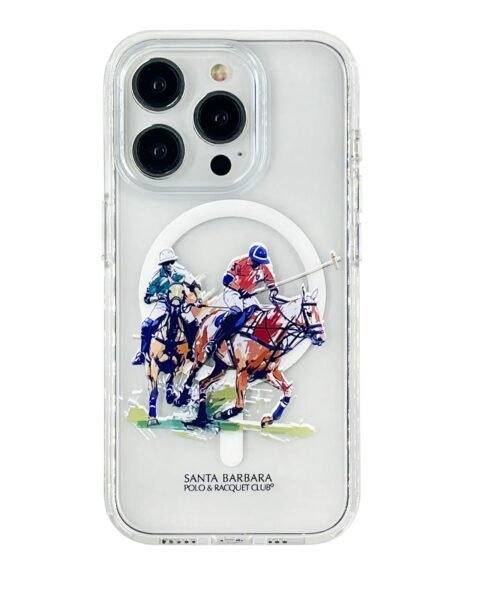 Santa Barbara Polo Club iPhone 16 Pro Max Willie Transparent Magsafe - Painting