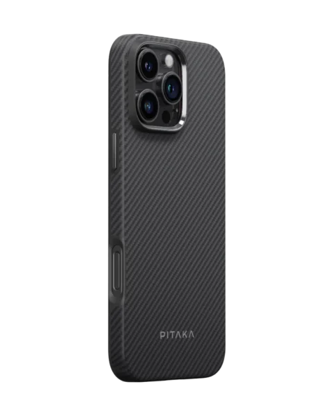 Pitaka Classic Military-Grade Protective Case for iPhone 16 Pro Max 600D Black/Grey (Twill)