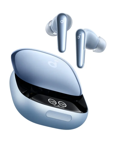 Anker Soundcore Liberty 4 Pro | Noise Cancelling True-Wireless Earbuds Glossy Light Blue
