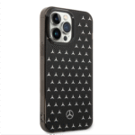 Mercedes-Benz Double Layer PC TPU Case With Large Star For iPhone 14 Pro Max - Black/Silver - Image 2