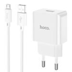 Hoco Mains Charger C106A, (10.5 W, white, with micro-USB cable Type-B, 1 output) - Image 2