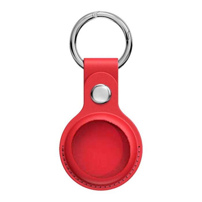 AirTag Leather Key Ring - (PRODUCT) RED - Image 2