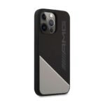 AMG Silicone Case For iPhone 13 Pro - Black Two Tones White Line - Image 2