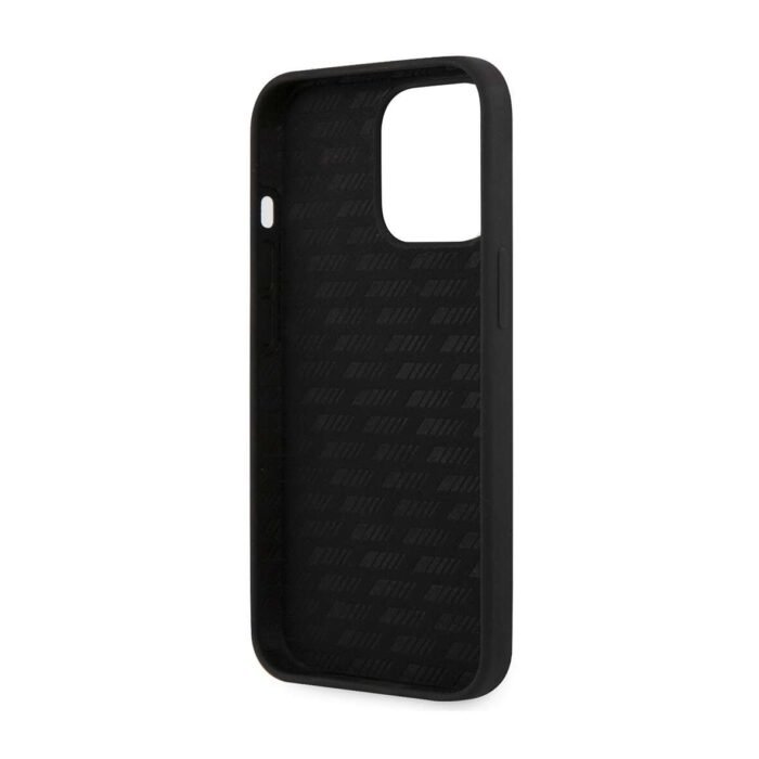 AMG Silicone Case For iPhone 13 Pro - Black Two Tones White Line - Image 3