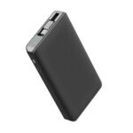 Powerology 10000mAh Retractable Cable Power Bank - Black