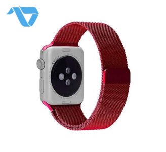 Apple Milanese Loop 42/44/45mm Red - الصورة 2