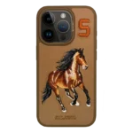 "Boris iPhone Case Horse Leather brown"