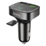 HOCO FM Transmitter E59 Promise QC3.0 Car BT FM Transmitter Black - Image 3
