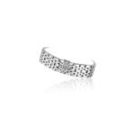 Stainless Steel Band Silver With Two Lines 22 mm - Image 3