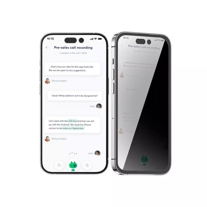 Blueo HD 2.5D Privacy Tempered Glass Screen Protector for iPhone 16 Pro Max - Image 3