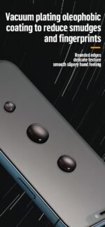 Blueo HD 2.5D Privacy Tempered Glass Screen Protector for iPhone 16 Pro Max - Image 4