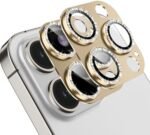 ZKLC Gold Glitter Camera Lens Protector