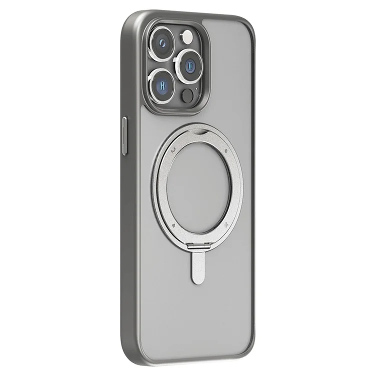 800x800_660161576B-1.webp Momax Case Roller Rotatable Kickstand Magnetic Case for iPhone15 Pro 6.1-Grey - Image 1