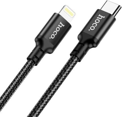 Hoco Usb Cable Hoco X14, (Usb type C, Lightning, 100 cm, 20 W, 3 A, Black