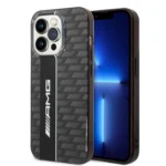AMG Transparent Double Layer With Carbon Pattern Il For iPhone 14 Pro Max - Black