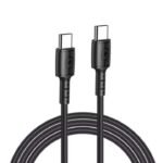 AWEI CL-71T 5A Type-C to USB C Phone Charge Cables PD 30W 100W 1M Quick Charging - Black
