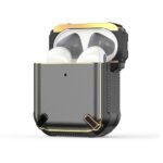 AirPods Metal Armor Hard Silicone Case - Gray