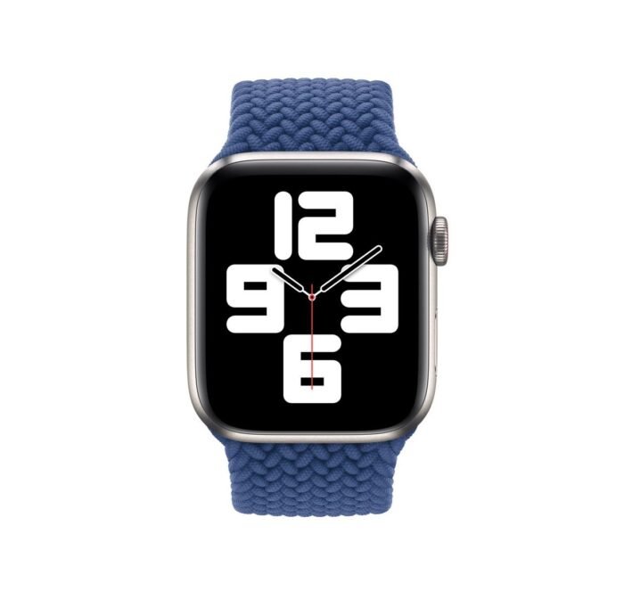 Apple Watch New Solo Loop Braided Recycled Yarn Atlantic Blue  42/44/45 mm - Image 2