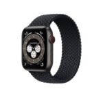 Apple Watch New Solo Loop Braided Recycled Yarn Charcoal Black 42/44/45 mm