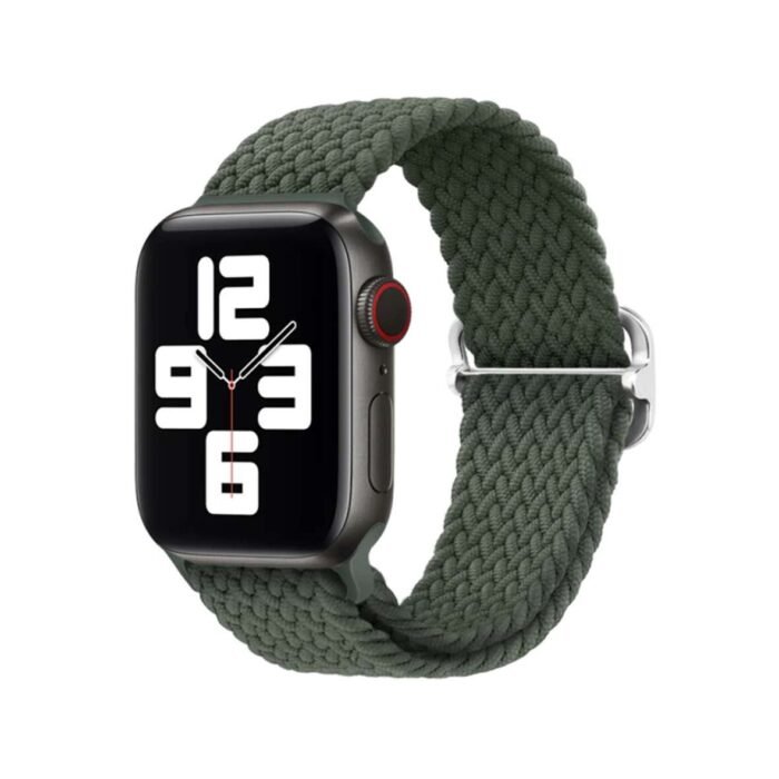 Apple-Watch-New-Solo-loop-braided-With-lock-Green-44-42mm-9-1181x1181-1.jpg Apple Watch Solo Loop Braided With Buckles 42/44/45 MM - Green - Image 2