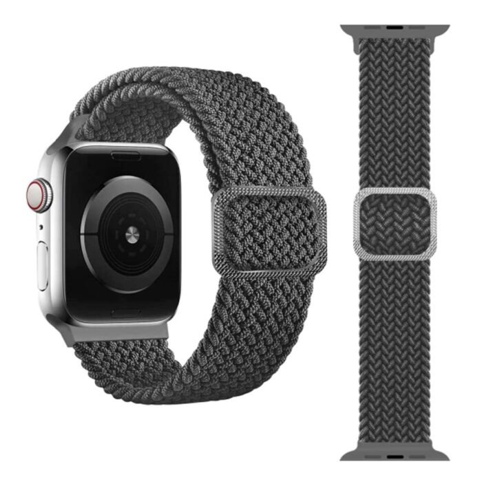 Apple-Watch-New-Solo-loop-braided-With-lock-Grey-44-42mm-4-1181x1181-1.jpg Apple Watch Solo Loop Braided With Buckles 42/44/45 MM - Grey - Image 1