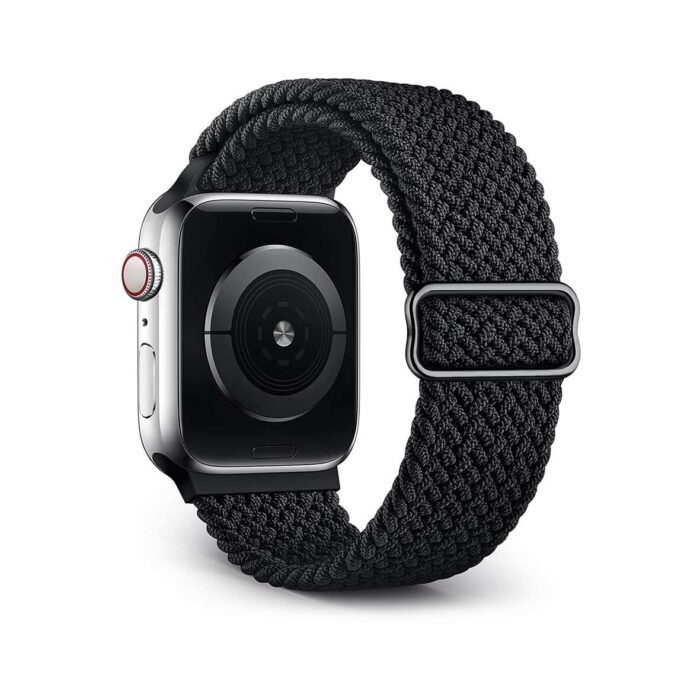 Apple-Watch-New-Solo-loop-braided-With-lock-black-44-42mm-6-1-1181x1181-1.jpg Apple Watch Solo Loop Braided With Buckles 42/44/45 MM - Black - Image 4