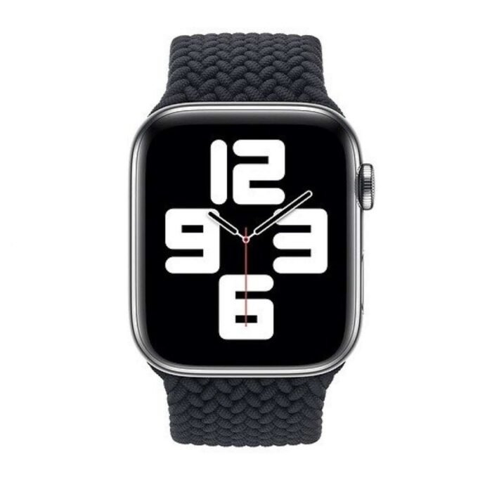 Apple-Watch-New-Solo-loop-braided-With-lock-black-44-42mm-9-1-1181x1181-1.jpg Apple Watch Solo Loop Braided With Buckles 42/44/45 MM - Black - Image 5