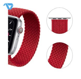 Apple Watch New Solo Loop Braided Recycled Yarn Red 42/44/45 mm - Image 3