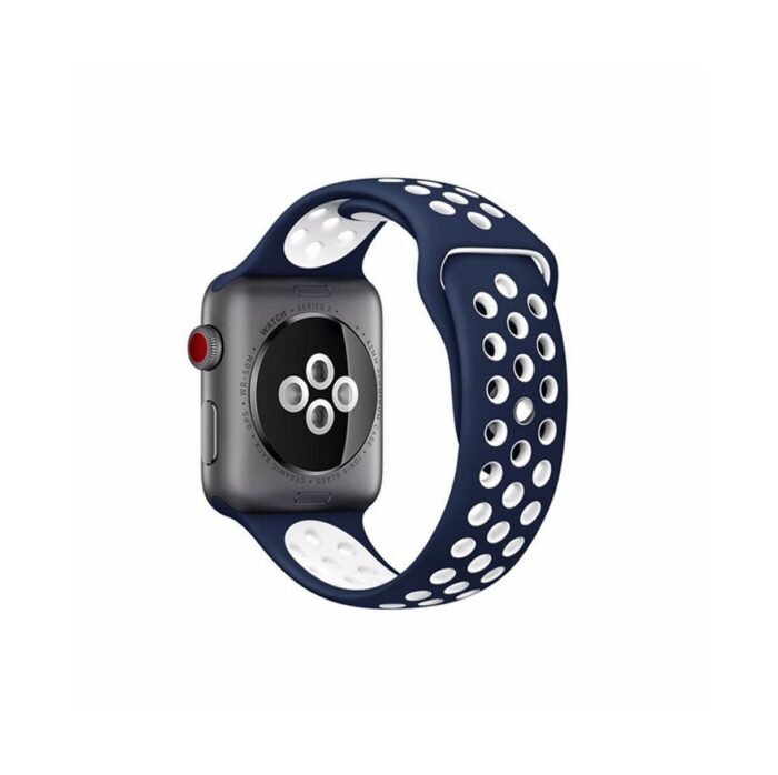 Apple-Watch-Nike-Band-424445mm-Midnieght-BlueWhite.jpg Apple Watch Nike Band 42/44/45mm Midnieght Blue/White - Image 2