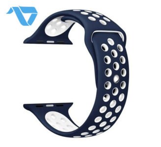 Apple Watch Nike Band 42/44/45mm Midnieght Blue/White - الصورة 3