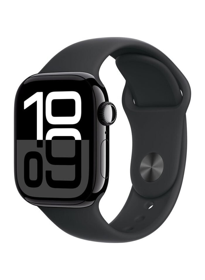 Apple-Watch-Series-10-GPS-46mm-Jet-Black-Aluminium-Case-With-Black-Sport-Band-1.jpg Apple Watch Series 10 GPS 46mm Jet Black Aluminium Case With Black Sport Band - Image 1
