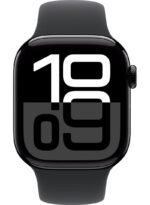Apple Watch Series 10 GPS 46mm Jet Black Aluminium Case With Black Sport Band - Image 2