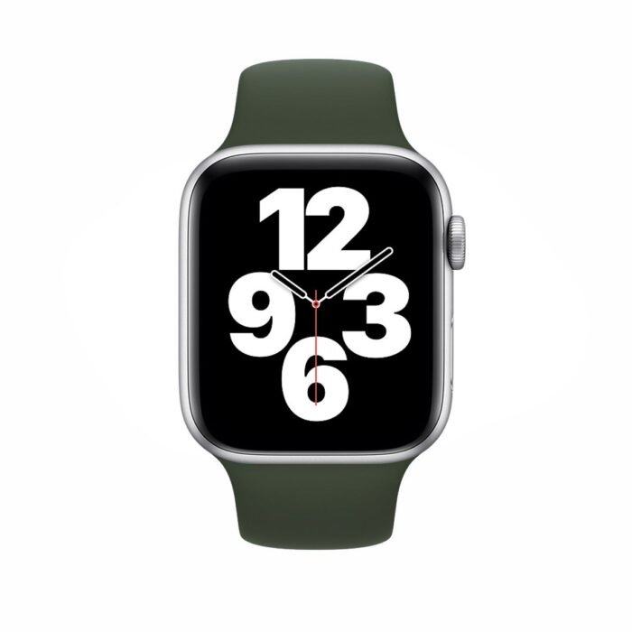 New Silicone Sport Band for Apple Watch 42/44/45mm - Army Green - Image 2
