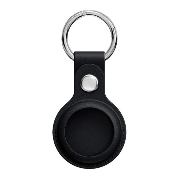 AirTag Leather Key Ring - Black - Image 2