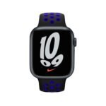 Nike Silicone Band for Apple Watch 42/44/45mm - Black / Blue - Image 2