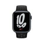 Nike Silicone Band for Apple Watch 42/44/45mm - Black / Gray - Image 2