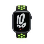 Nike Silicone Band for Apple Watch 42/44/45mm - Black / Green - Image 2
