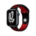 Nike Silicone Band for Apple Watch 42/44/45mm - Black / Red