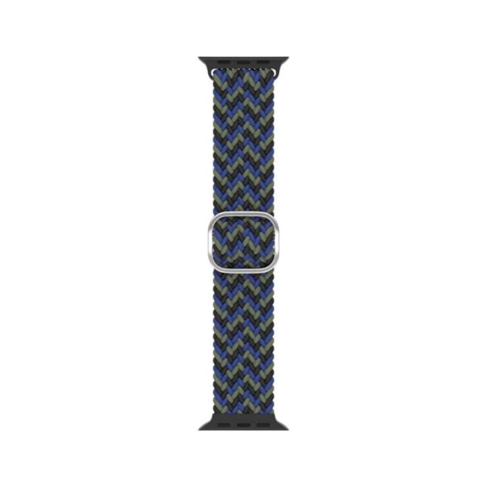 Braided-Solo-Loop-for-Apple-Watch-Band-Luxury-44mm-Series-6-se-3-Nylon-Strap-for.jpg_640x640-1181x1181-1.jpg Apple Watch Solo Loop Braided With Buckles 42/44/45 MM - Motley Blue - Image 3
