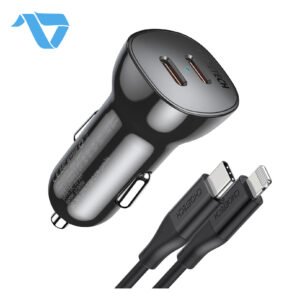 Choetech 36W Dual Fast USB C Car Charger PD 18W Type C Car Charger Adapter - الصورة 2