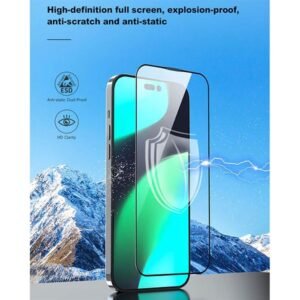 DEVIA iPhone 16 / Plus / Pro / Pro Max Van Series Full Screen Anti-Static Twice-Tempered Glass