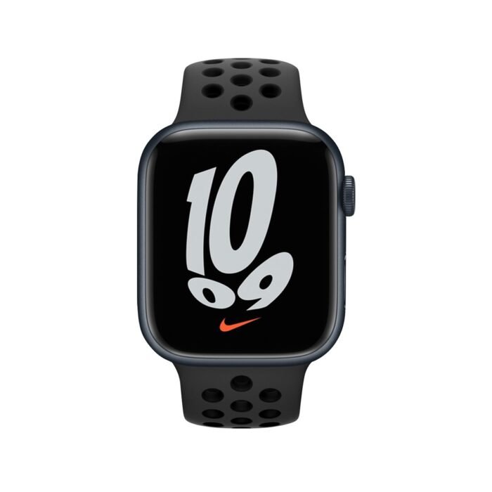 Nike Silicone Band for Apple Watch 42/44/45mm - Dark Grey / Black - Image 2