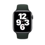 New Silicone Sport Band for Apple Watch 42/44/45mm - Dark Green - Image 2