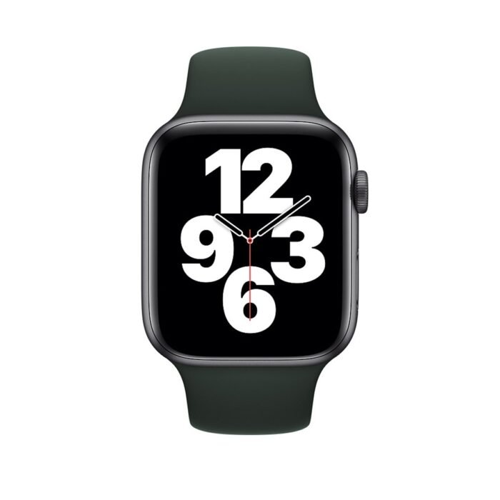 New Silicone Sport Band for Apple Watch 42/44/45mm - Dark Green - Image 2